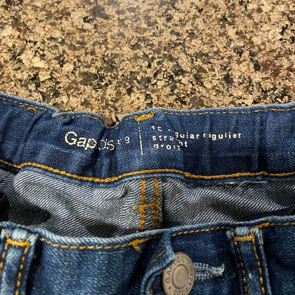🔆3/$25🔆 GAP 1969 Jeans Straight Cut Relaxed fit Jeans Adjustable Waist Size 10 - Picture 2 of 7